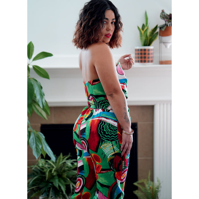 S9330 Misses' Strapless Jumpsuit and Mini Dress. Size: 32-50