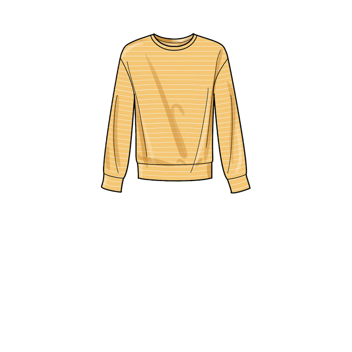 S9337 Unisex Knits Only Tops, Pants and Shorts. Size: XS-XL (30-48)