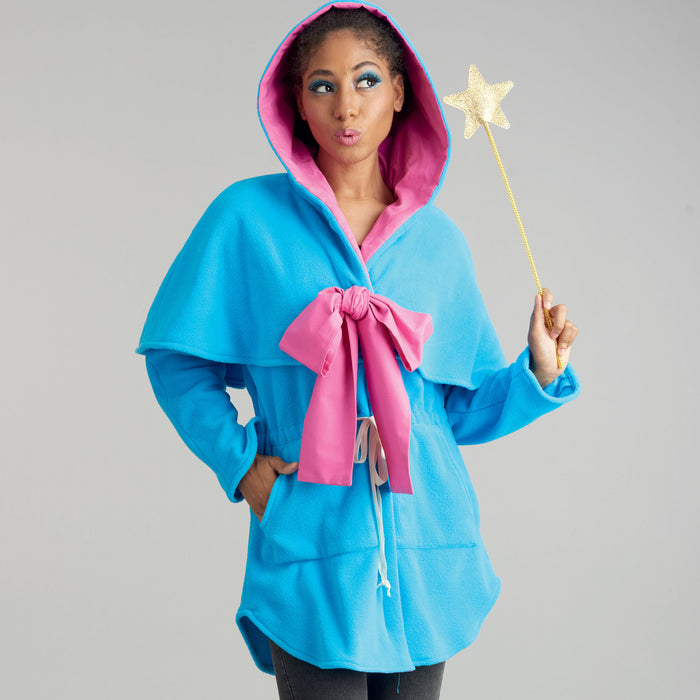S9354 Misses' Jacket Costume with Masks and Hat. Size: XS-XL (32-50)