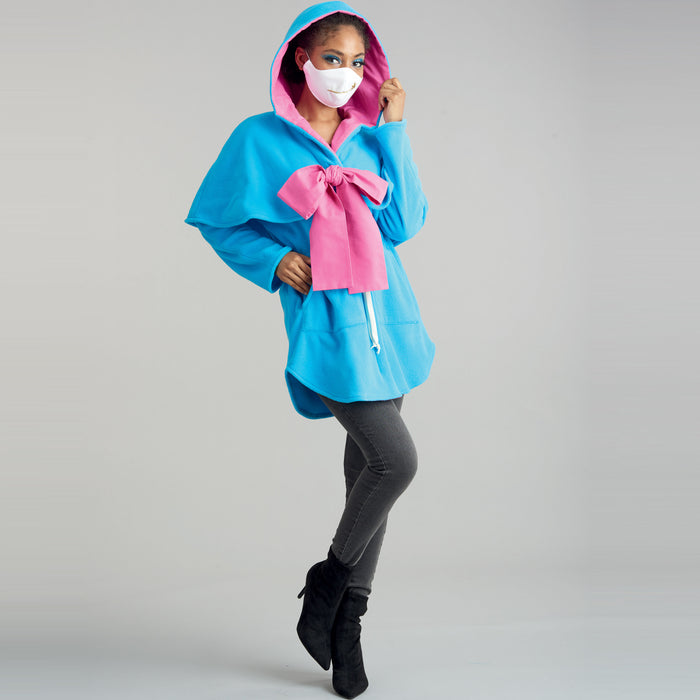 S9354 Misses' Jacket Costume with Masks and Hat. Size: XS-XL (32-50)