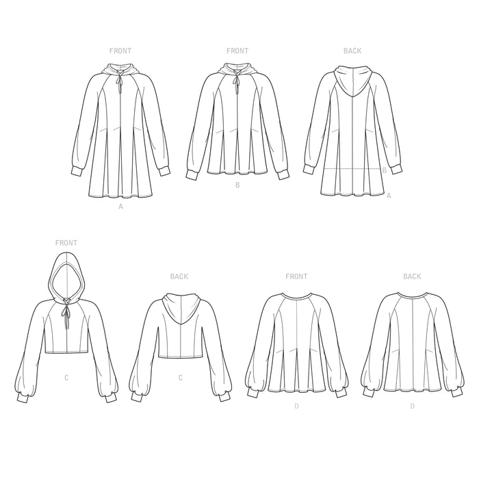 S9384 Misses' Sweatshirts. Size: 32-50