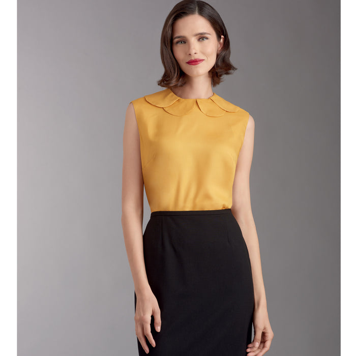 S9386 Misses' Set of Blouses. Size: 32-50