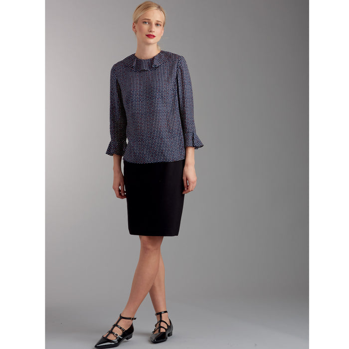 S9386 Misses' Set of Blouses. Size: 32-50