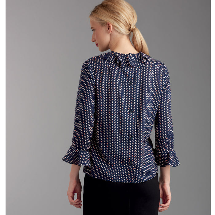 S9386 Misses' Set of Blouses. Size: 32-50