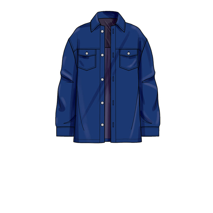 S9388 Unisex Shirt Jackets. Size: XXS-XXL (28-52)