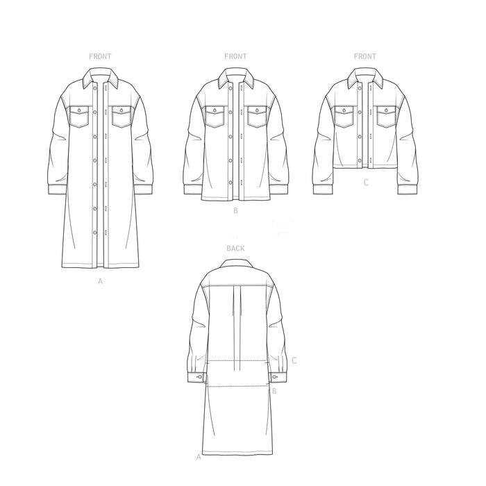 S9388 Unisex Shirt Jackets. Size: XXS-XXL (28-52)