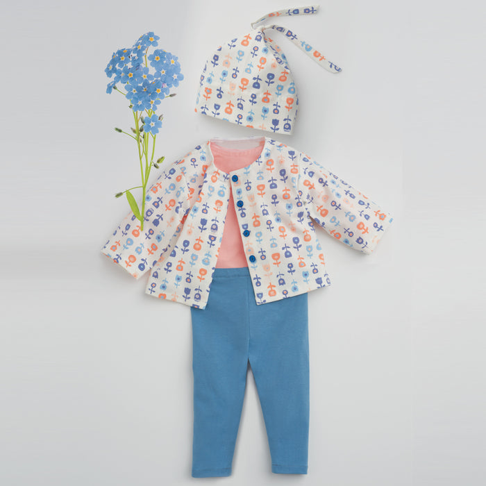 S9390 Babies' Knit Layette. Size: XXS-L (0-18 m)
