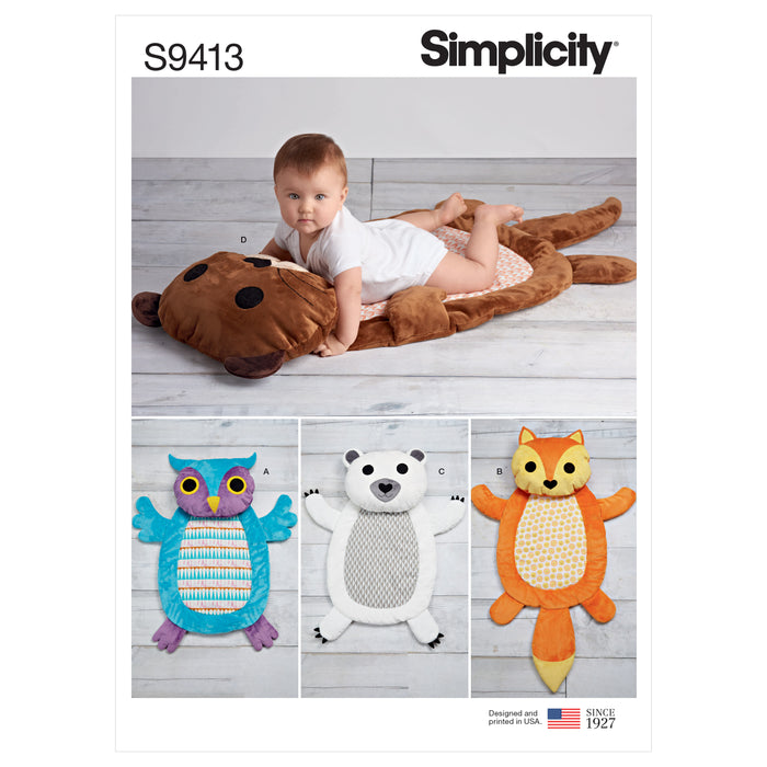 S9413 Baby Tummy Time Animal Mats
