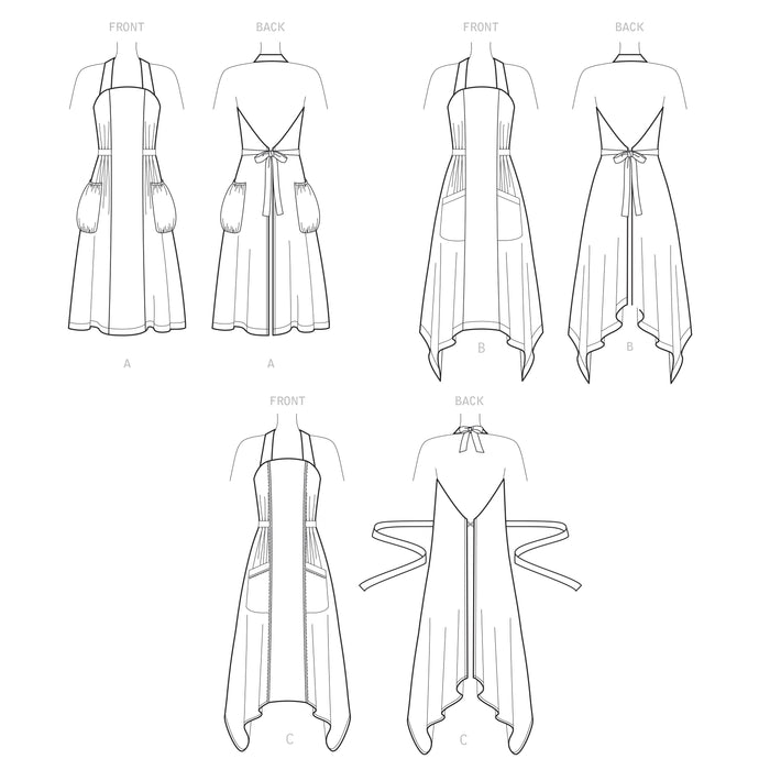 S9419 Misses' Aprons - Size: XS-XL