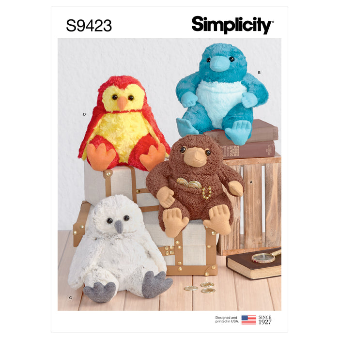 S9423 Stuffed 8-1/2" Animals