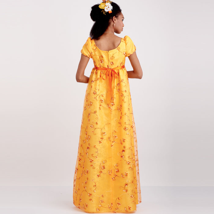 S9434 Misses' and Women's Regency Era Style Dresses. Size: 36-54