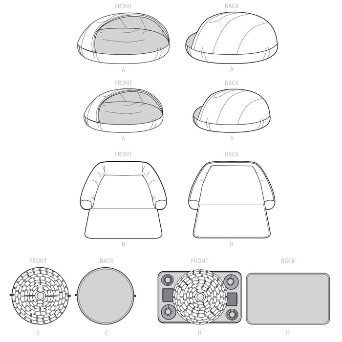 S9445 Pet Bed in Two Sizes, Chair Cover and Play Mats
