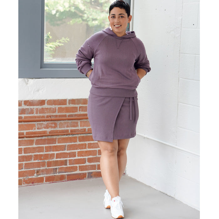 S9450 Misses' Knit Tops and Skirts. Size: 32-50