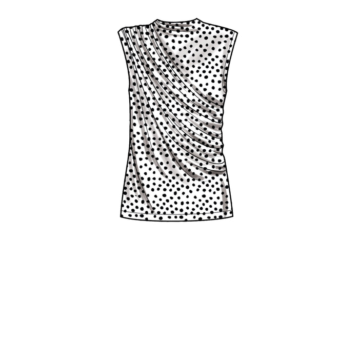 S9451 Misses' Knit Tops. Size: 32-48
