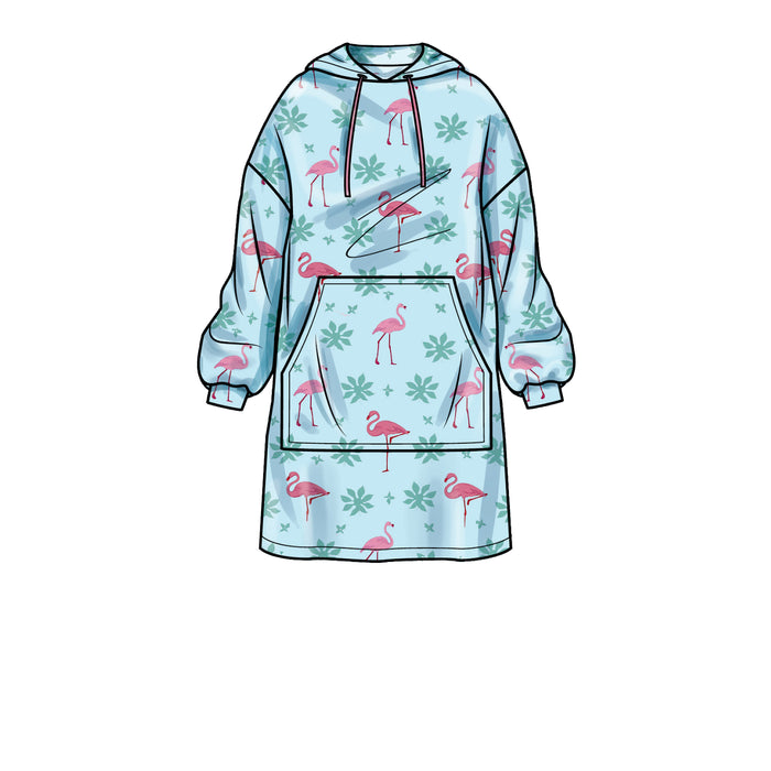 S9456 Unisex Oversized Hoodies, Pants and Booties. Size: XS-XL (30-48)