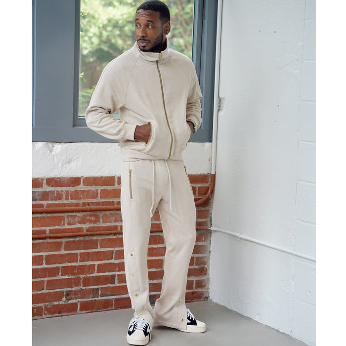 S9458 Men's Knit Jacket and Pants. Size: XS-XL (30-48)