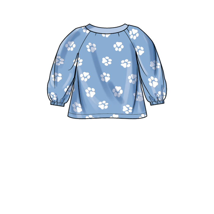 S9460 Toddlers' and Children's Dress, Top and Pants. Size: 6 m-8 y