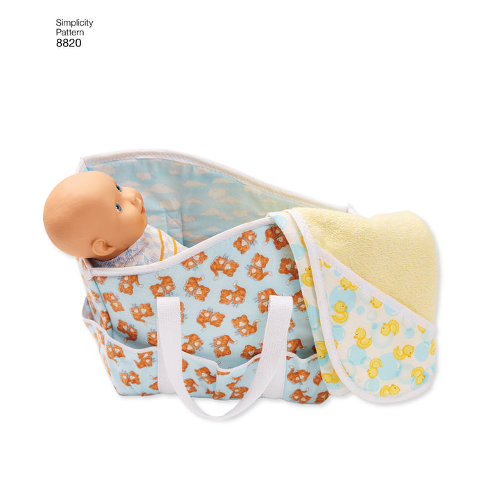 8820 15" Baby Doll Clothes & Accessories. Size: One Size