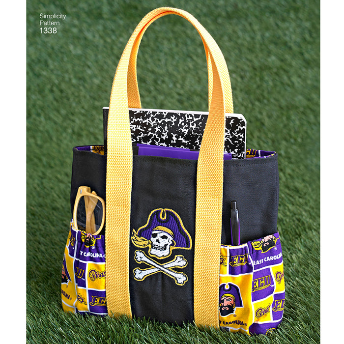 1338 Tote Bags in 3 Sizes, Backpack and Coin Purse. Size: One size