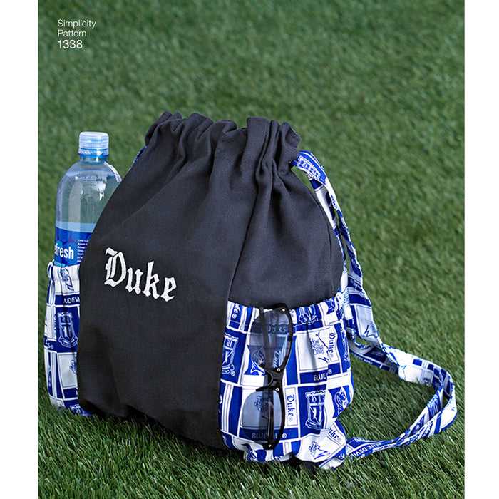 1338 Tote Bags in 3 Sizes, Backpack and Coin Purse. Size: One size