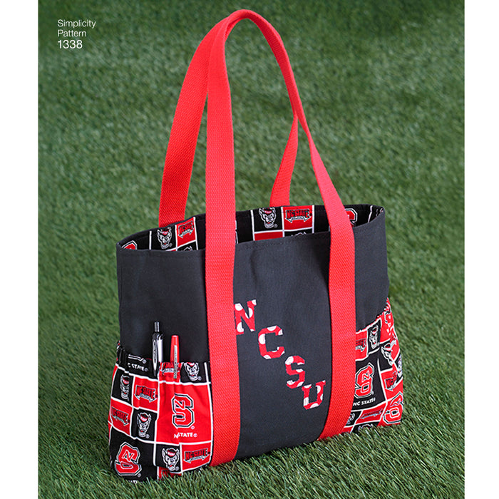 1338 Tote Bags in 3 Sizes, Backpack and Coin Purse. Size: One size