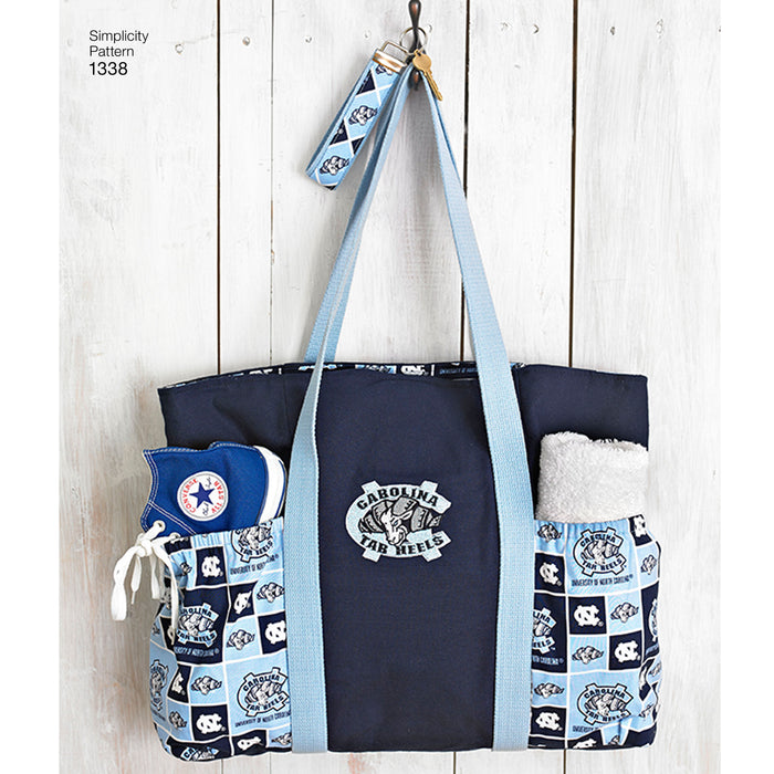 1338 Tote Bags in 3 Sizes, Backpack and Coin Purse. Size: One size
