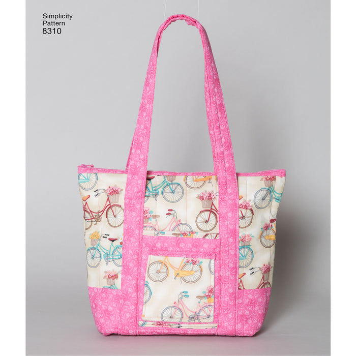 8310 Quilted Bags in Three Sizes. Size: One size