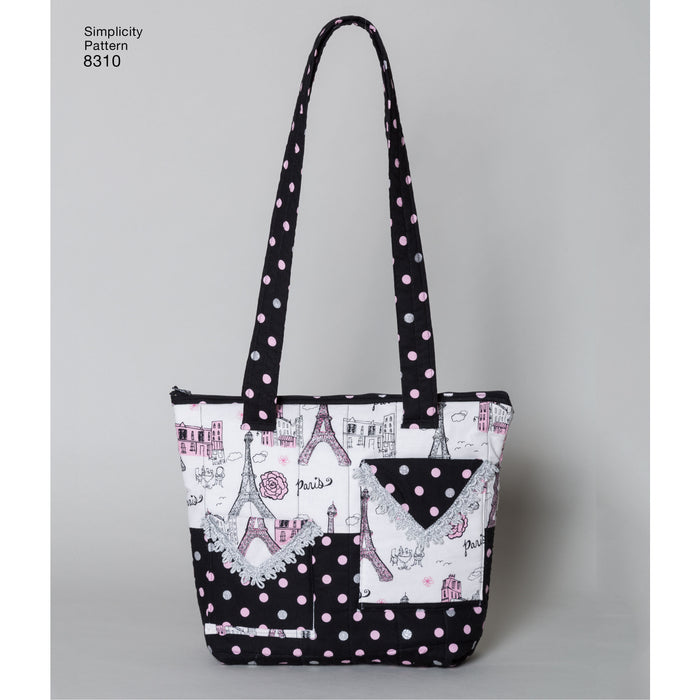 8310 Quilted Bags in Three Sizes. Size: One size