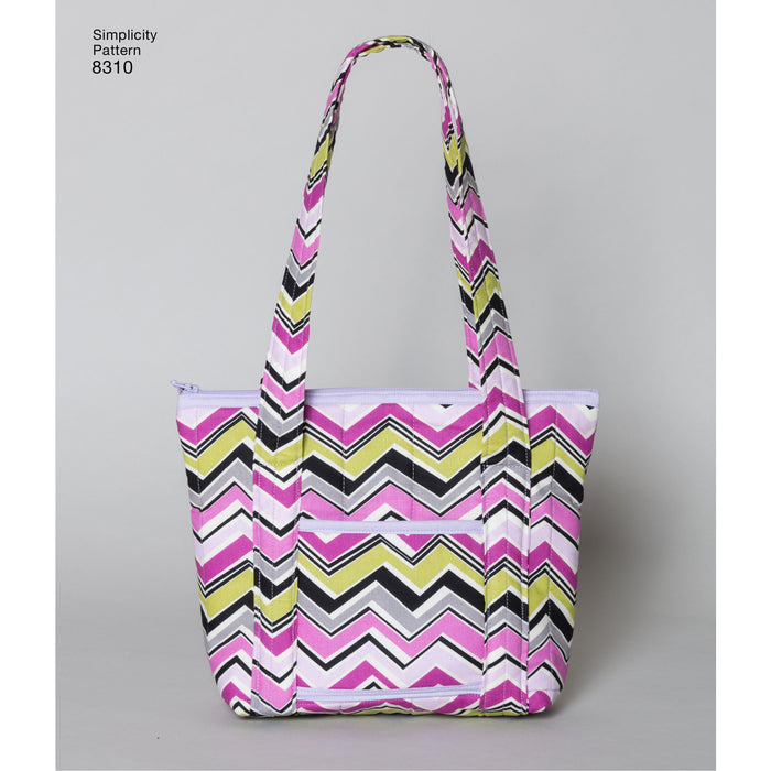 8310 Quilted Bags in Three Sizes. Size: One size