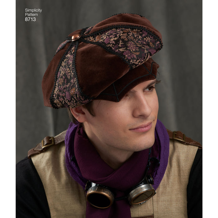 8713 Men's Hats in Three Sizes. Size: S-L