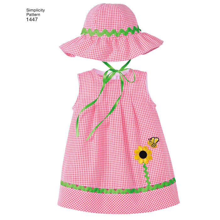 1447 Babies' Romper, Dress, Top, Panties & Hats. Size: XXS-L (0-18 m)