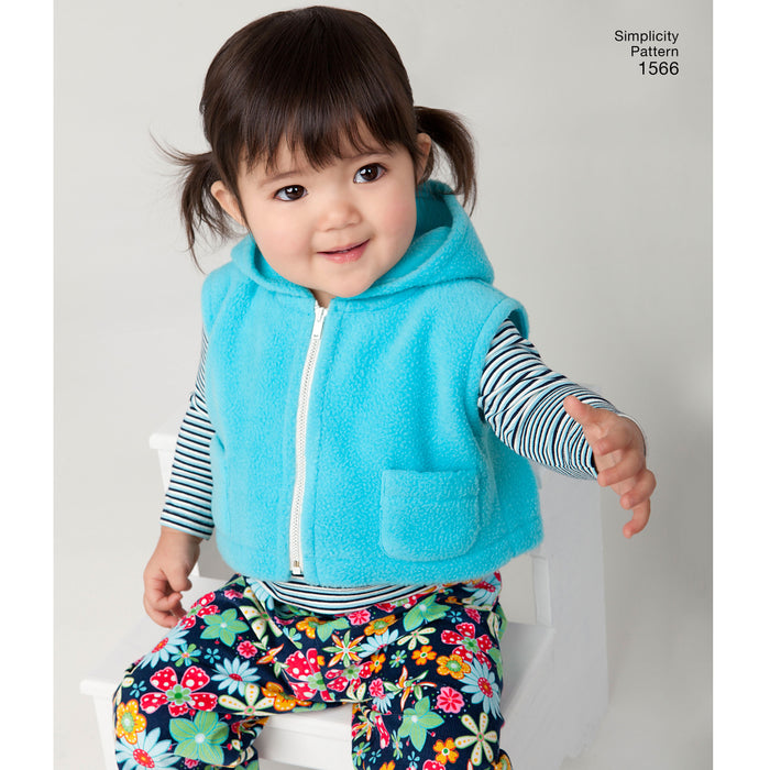 1566 Babies' Separates. Size: XXS-L (0-18 m)