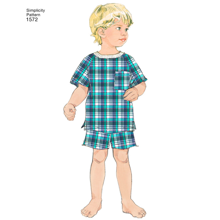1572 Toddlers' and Child's Loungewear and Robe. Size: 6 m-6 y