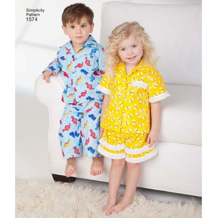 1574 Toddlers' Loungewear. Size: 6 m-4 y