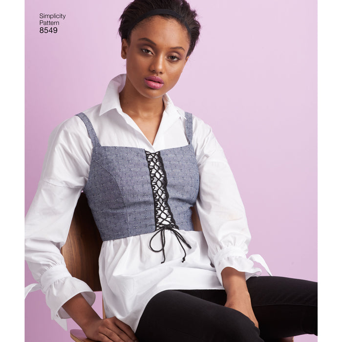 8549 Misses' Bra Tops. Size: XXS-XXL (30-52)
