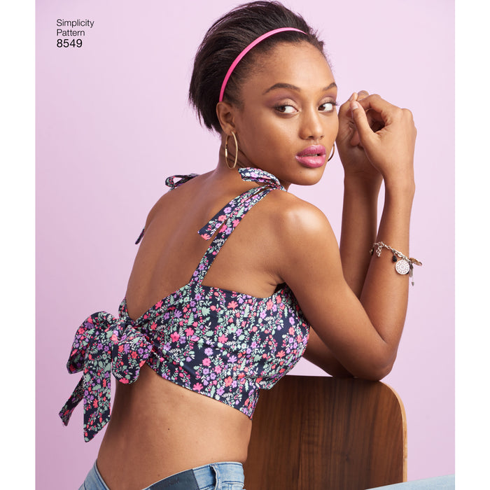 8549 Misses' Bra Tops. Size: XXS-XXL (30-52)