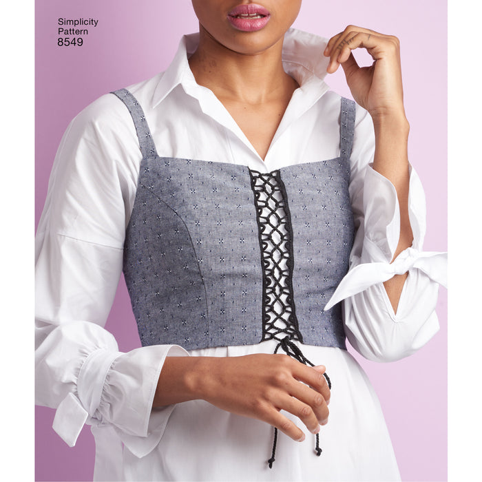 8549 Misses' Bra Tops. Size: XXS-XXL (30-52)