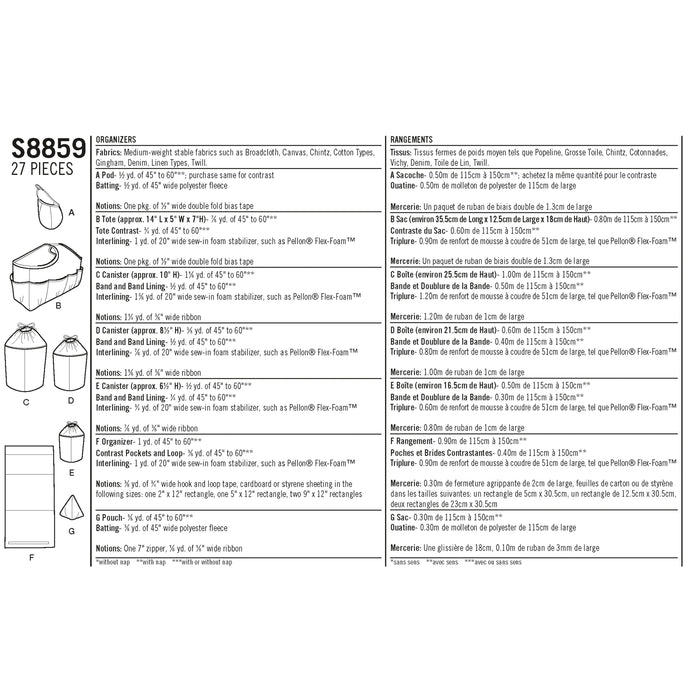 S8859 Organizers