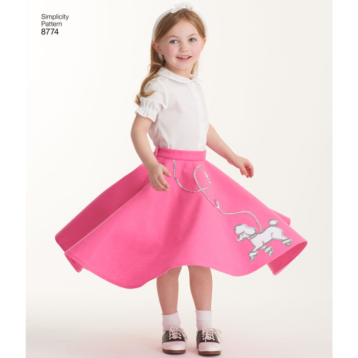 8774 Children's and Girls' Costumes. Size: 3-14 y