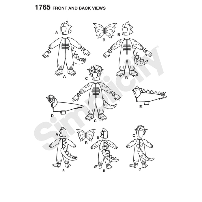 1765 Child's and Dog Costumes. Size: 3-8 y