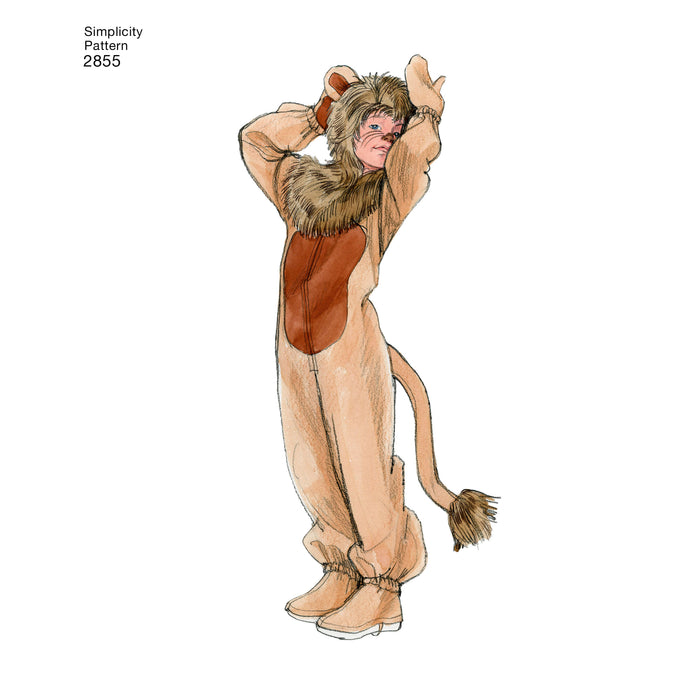 2855 Child, Boy & Girl Animal Costumes. Size: XS-L (3-16 y)