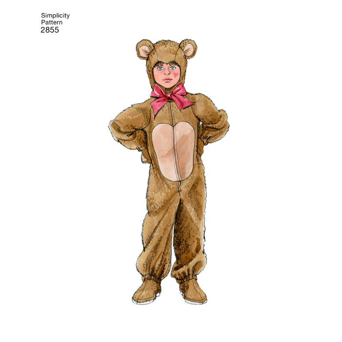 2855 Child, Boy & Girl Animal Costumes. Size: XS-L (3-16 y)