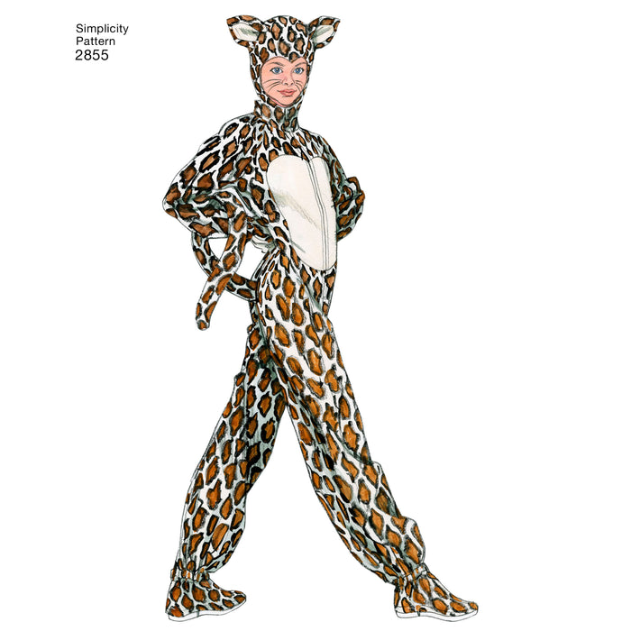 2855 Child, Boy & Girl Animal Costumes. Size: XS-L (3-16 y)