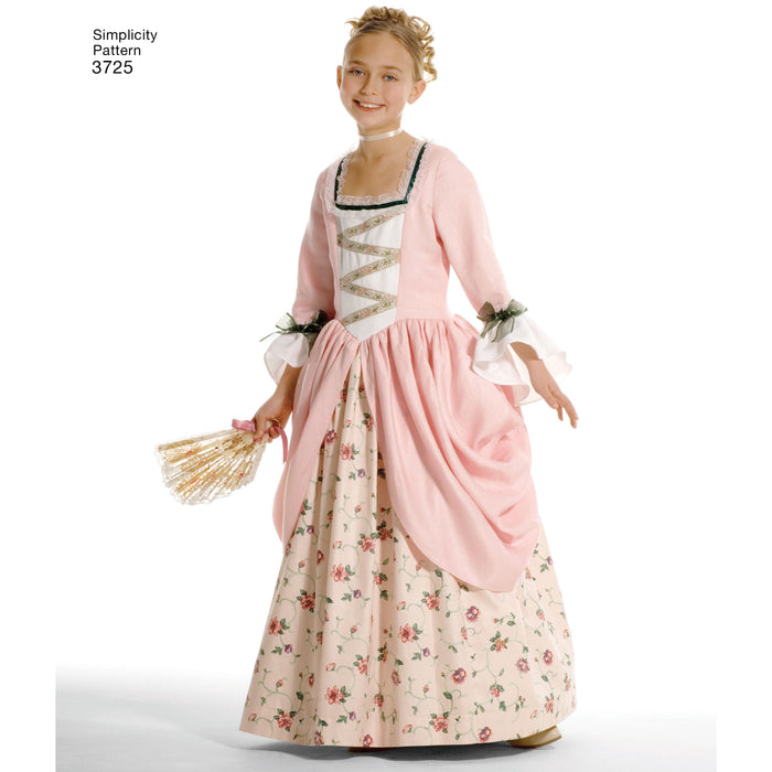 3725 Child's & Girls' Costumes. Size: 3-14 y