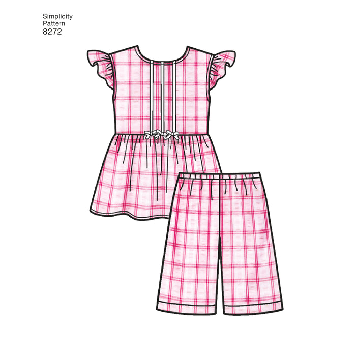 8272 Child's and Girl's Sleepwear and Robe. Size: 3-14 y