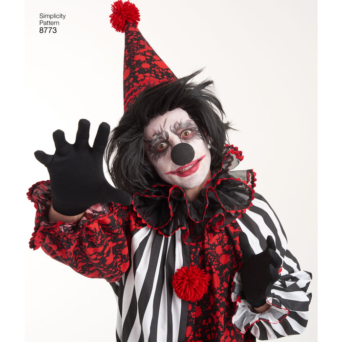 8773 Misses', Men's and Teens' Costumes. Size: XS-XL