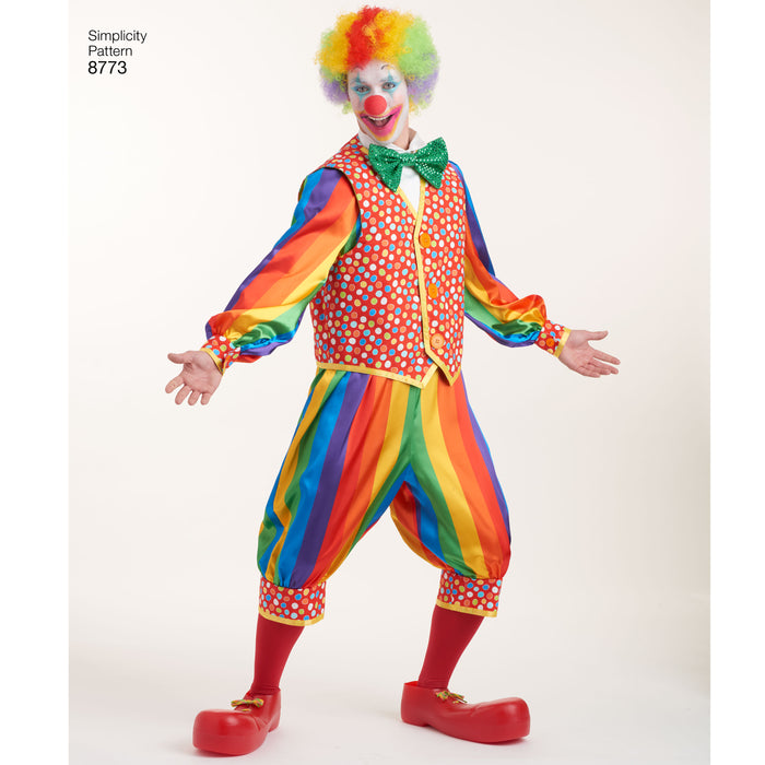 8773 Misses', Men's and Teens' Costumes. Size: XS-XL