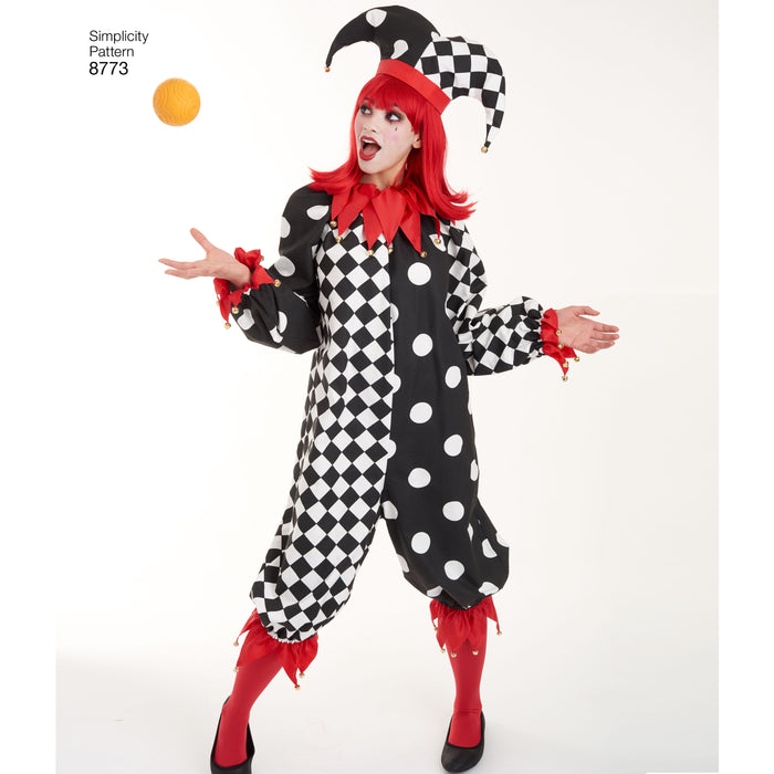 8773 Misses', Men's and Teens' Costumes. Size: XS-XL