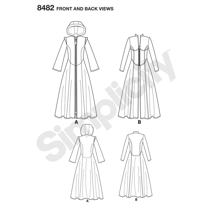 8482 Misses' Costume Coats. Size: 32-48