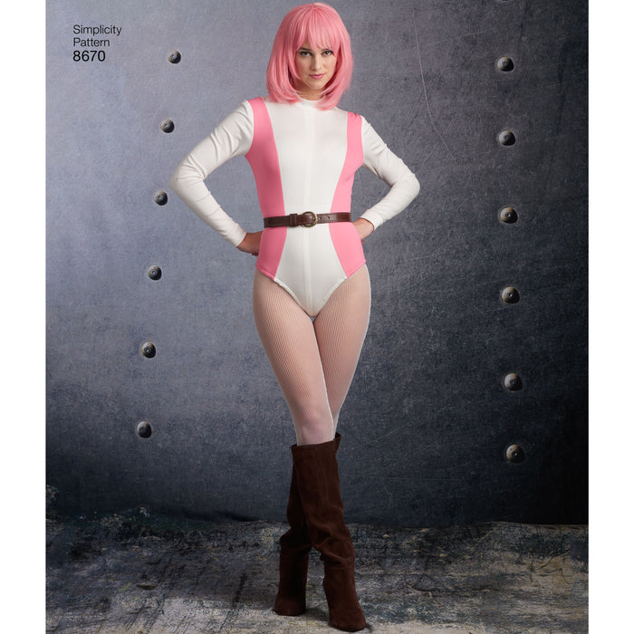 8670 Misses' Knit Costume. Size: 32-50